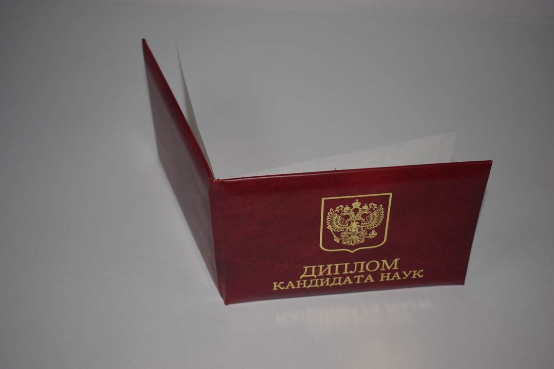 Диплом Кандидата Наук 2001-2012 в Арзамасе корка