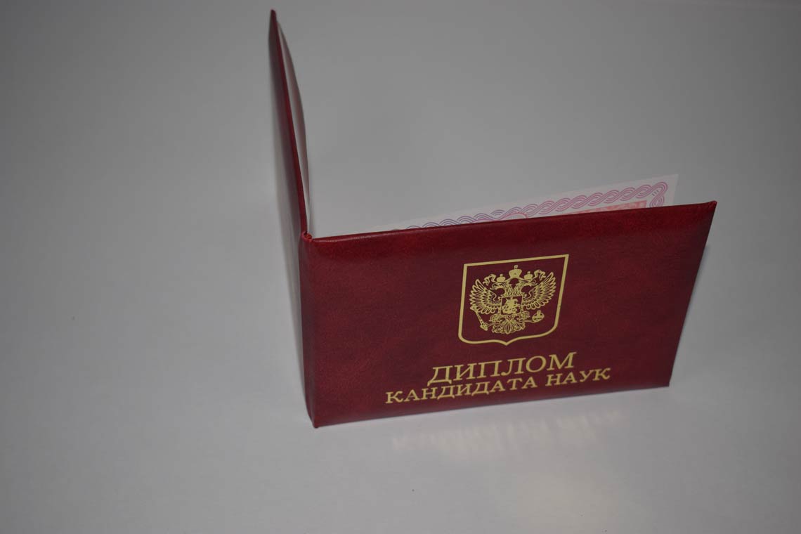 Диплом Кандидата Наук 2013-2016 в Арзамасе корка