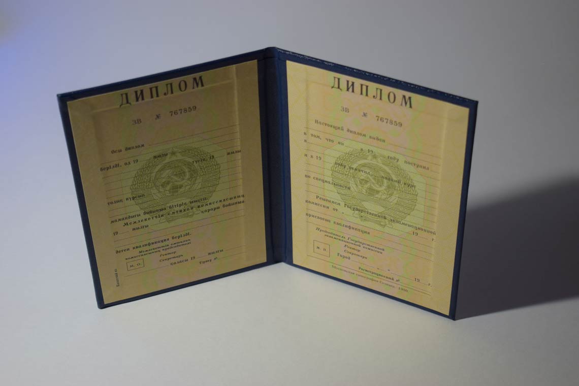 Диплом ВУЗа Казахской ССР 1975-1991 в Арзамасе